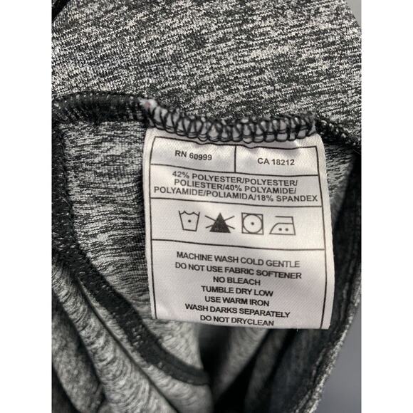 Antigua Backspin Women's large athletic Stretch Leggings Heather Gray - Picture 5 of 5